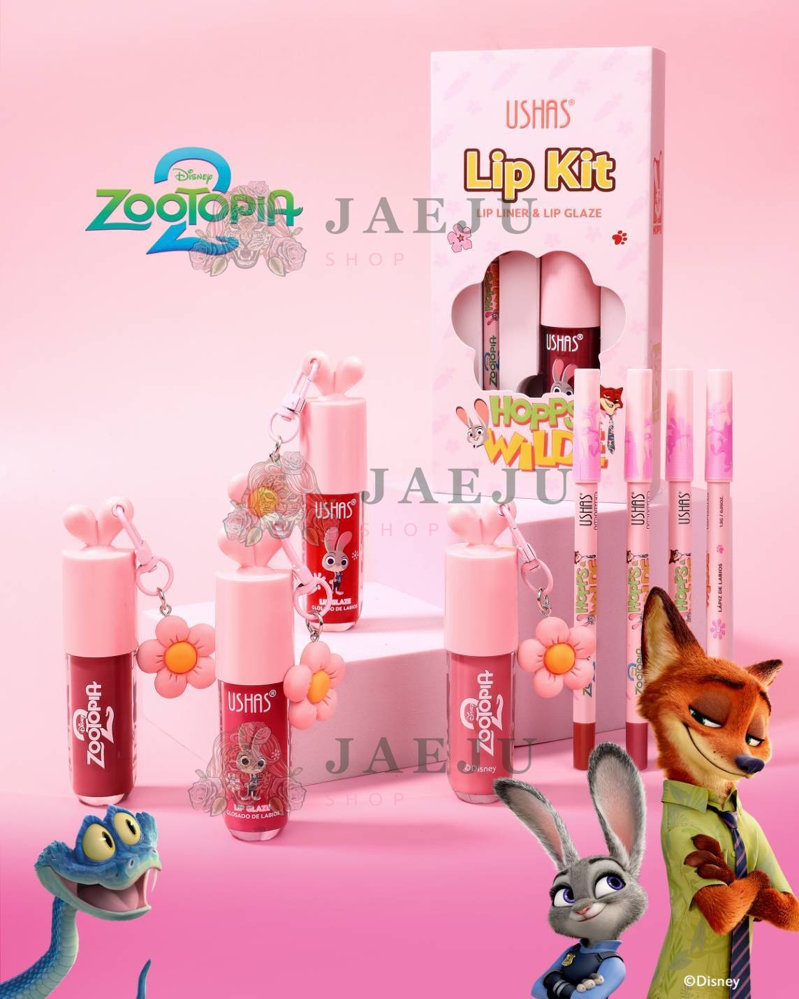Ushas lip kit lip liner & lip glaze ยูสซาส ลิปไลเนอร์ แอนด์ ลิปเกลซ