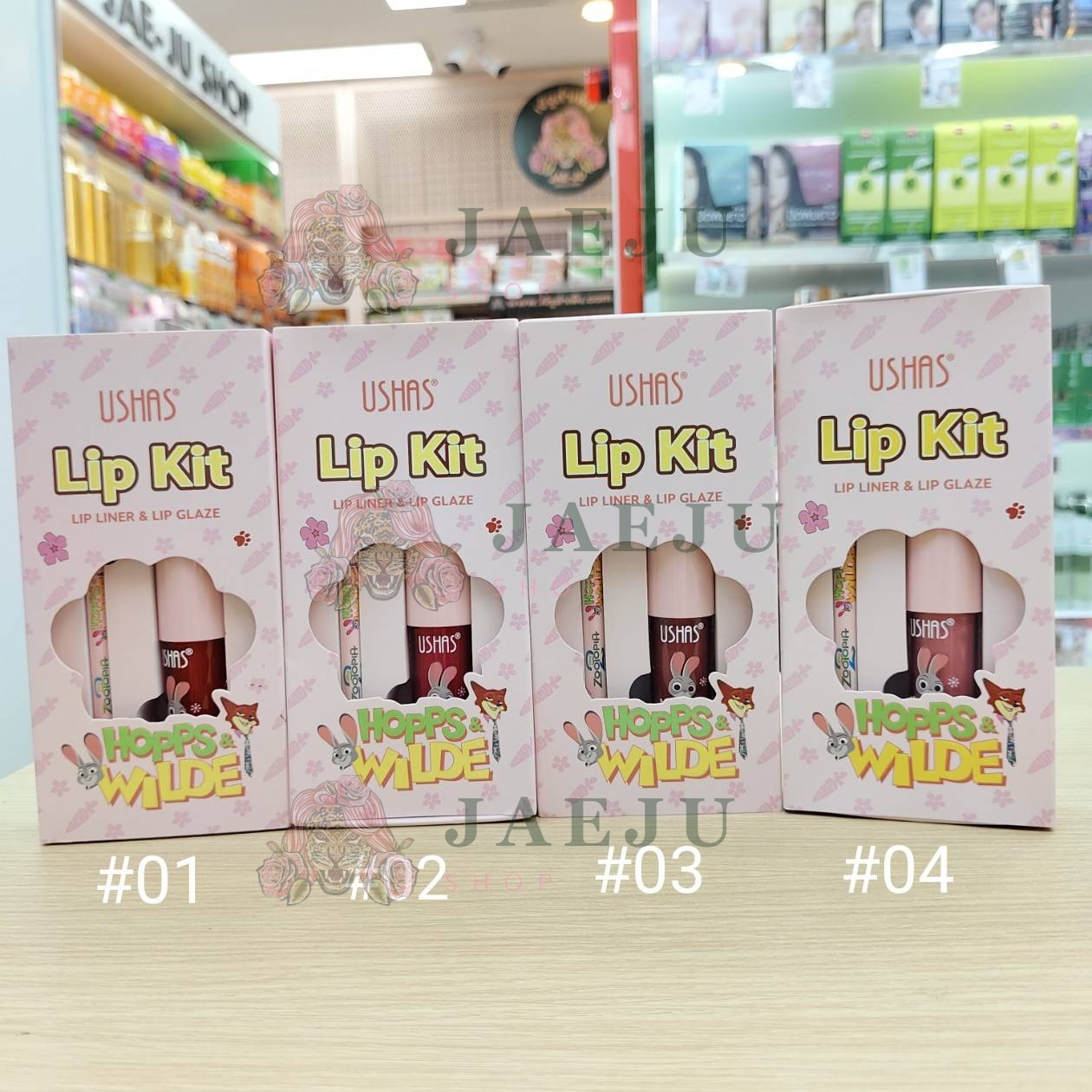 Ushas lip kit lip liner & lip glaze ยูสซาส ลิปไลเนอร์ แอนด์ ลิปเกลซ - Image 4