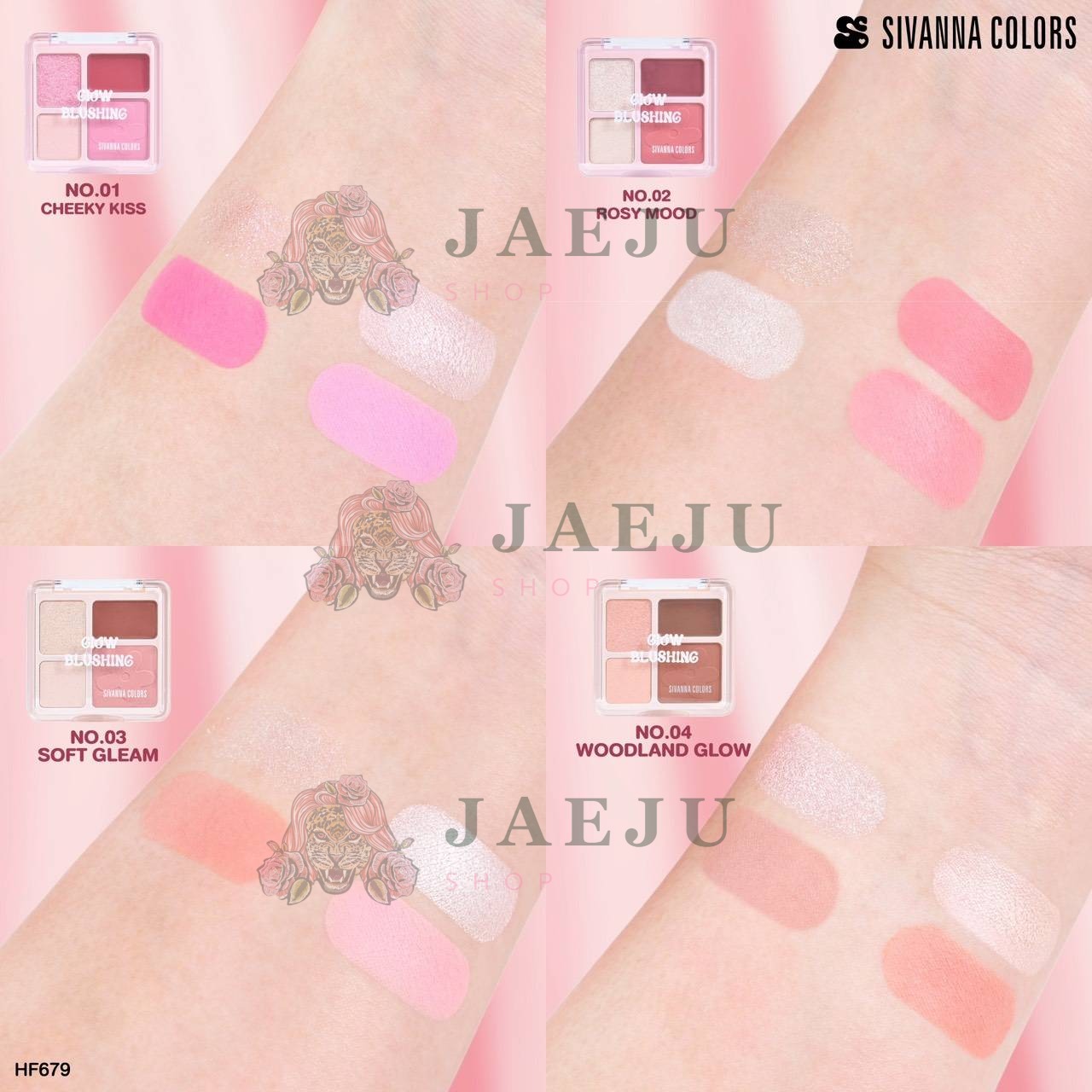 HF679 Sivanna colors glow blushing ซีเวนน่า คัลเลอร์ส โกลว์บลัชชิ่ง 1.6g - Image 10