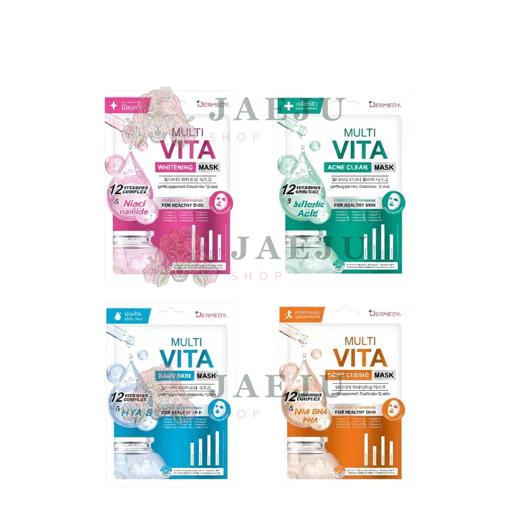 DERMEDY multi vita mask เดอร์มีดี มัลติ ไวต้า มาสก์ 25gx10pcs - Image 7
