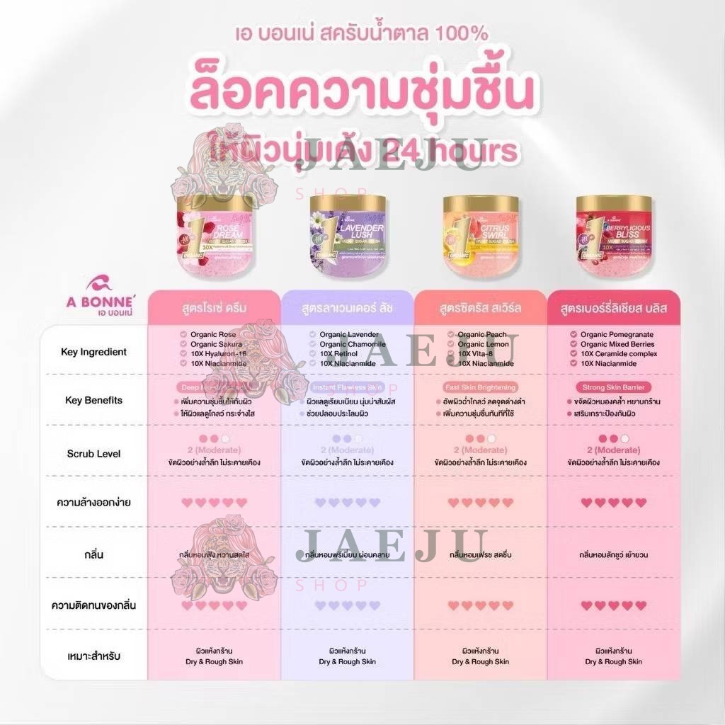 A bonne velvet sugar crush เอ บอนเน่ เวลเว็ท ชูการ์ ครัช พรีเมี่ยมสครับชูการ์ออยล์600g - Image 5