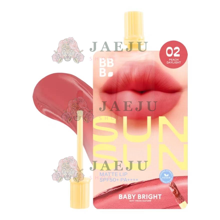 Baby bright sunsun matte lip เบบี้ไบร์ท ซันซันแมทท์ลิปกล่อง spf50+pa+++ 2gx6pcs - Image 5