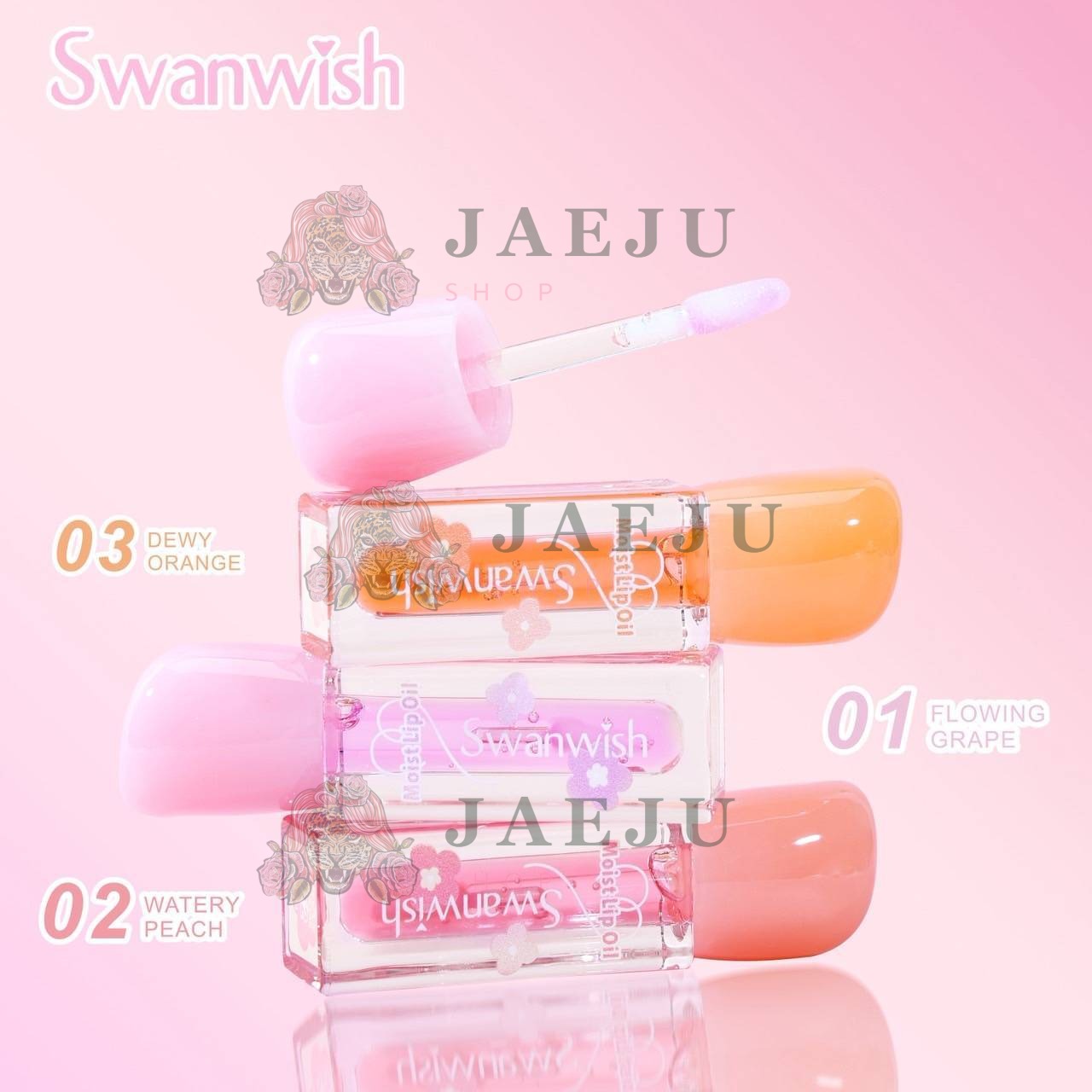 CX-YJ-SW2025 Swanwish moist lip oil สวอนวิช มอยส์ ลิปออยล์ 3ml - Image 6