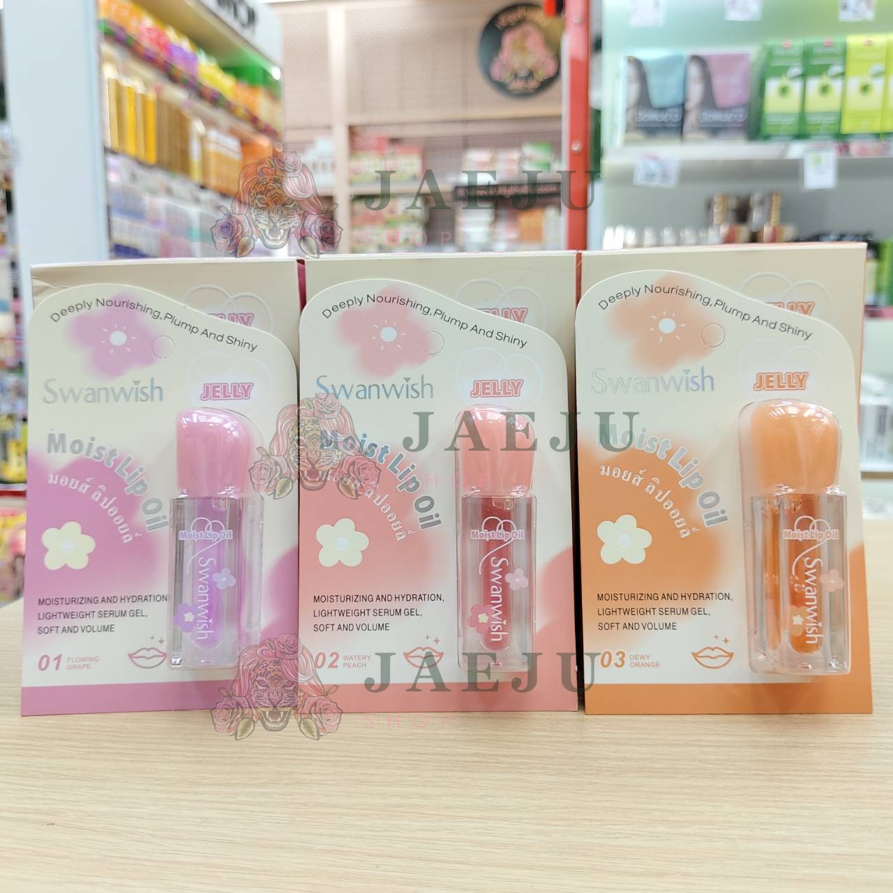 CX-YJ-SW2025 Swanwish moist lip oil สวอนวิช มอยส์ ลิปออยล์ 3ml - Image 7