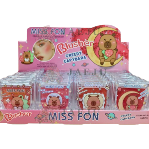 S347 Miss fon blusher ปัดแก้มหมีกล่องชมพู