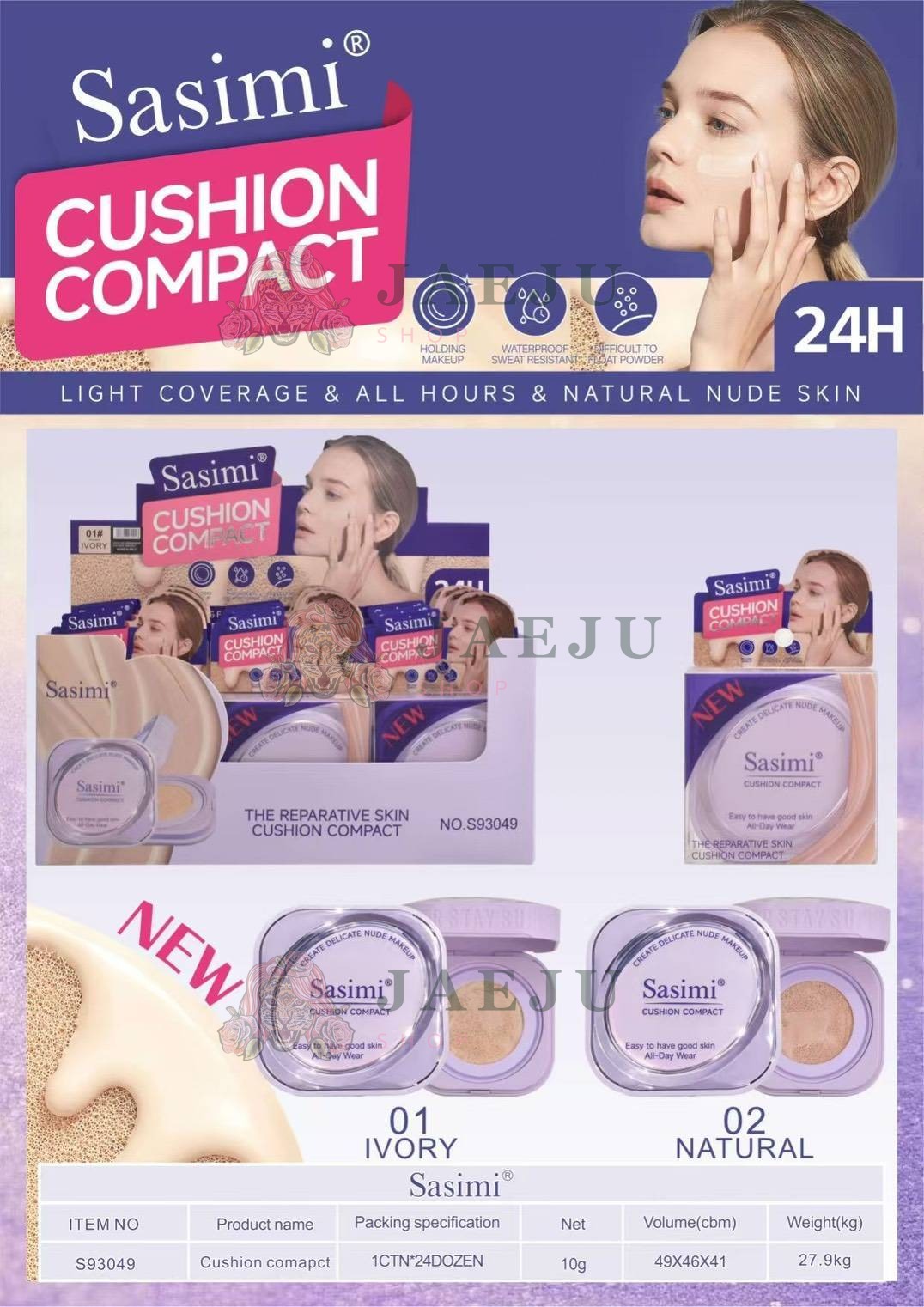 S93049 Sasimi cushion compack ซาซิมิ พาวเดอร์ 10g - Image 9