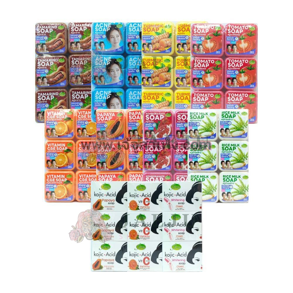 Jam soap 160gx6pcs สบู่แจม