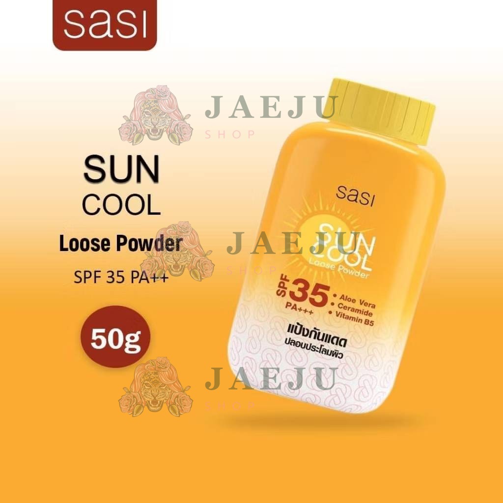 05. sasi sun cool loose powder ศศิ แป้งกันแดดซันคูล ลูส พาวเดอร์ 50g - Image 5