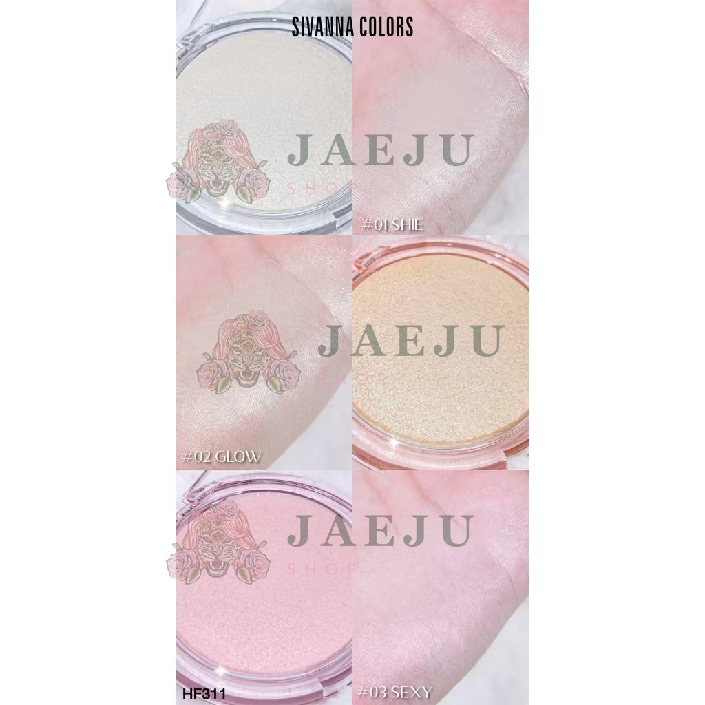 HF311 Sivanna colors glow baked highlighter ซีเวนน่า คัลเลอร์ส โกล์ว เบค ไฮไลท์เตอร์ 10g - Image 8