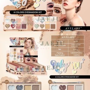 ANYLADY 8 COLORS EYESHADOW KIT X 24 PCS./BOX
