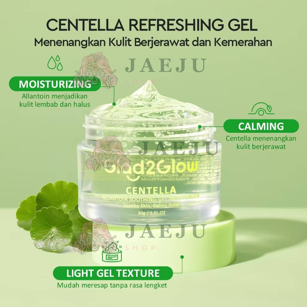 Glad2glow centella+allantoin soothing gel moisturizer G2G เซนเทล่า อัลลันโทอิน ซูทติ้ง 7g - Image 4
