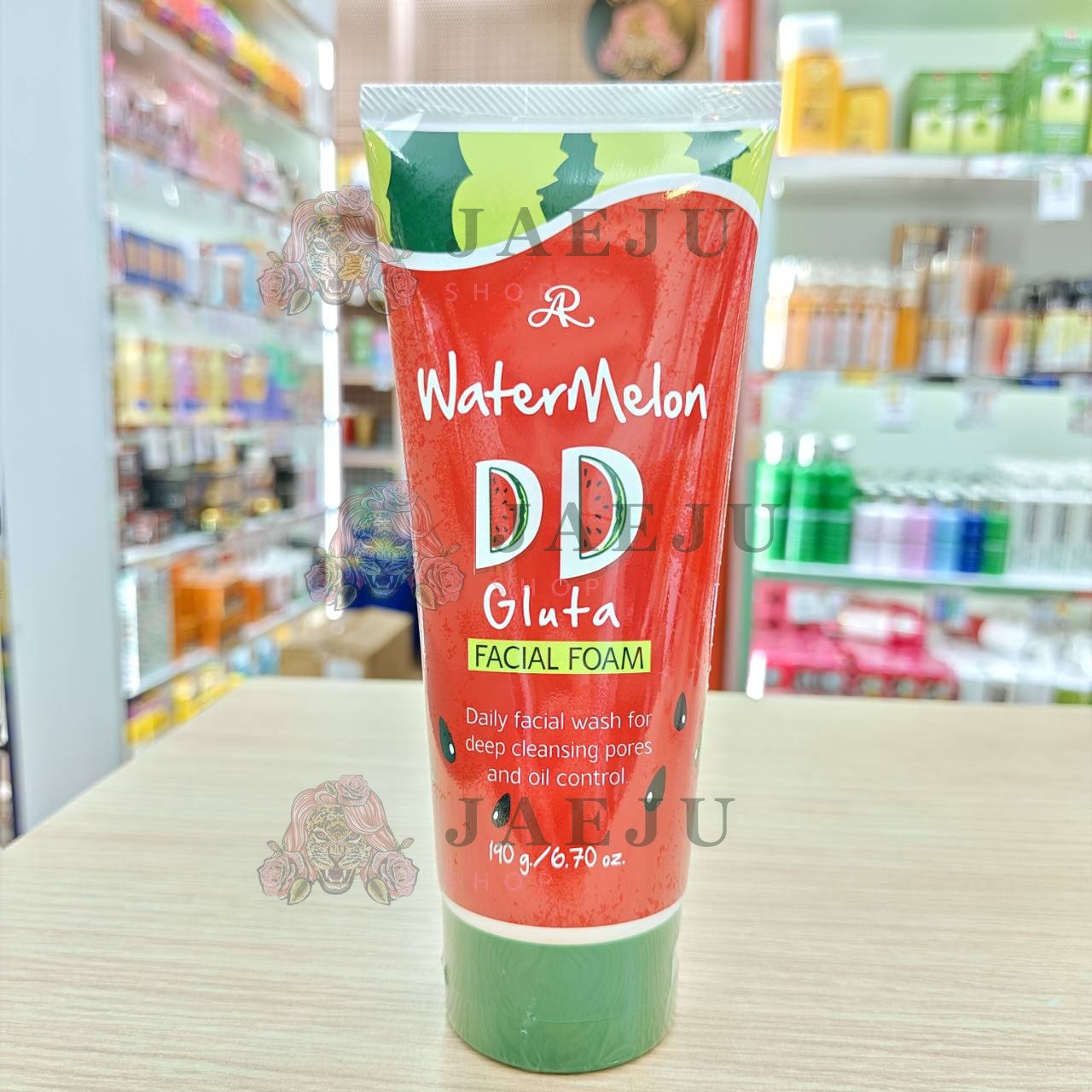 AR watermelon dd gluta facial foam เอ อาร์ วอเตอร์เมล่อน โฟม 190g - Image 2