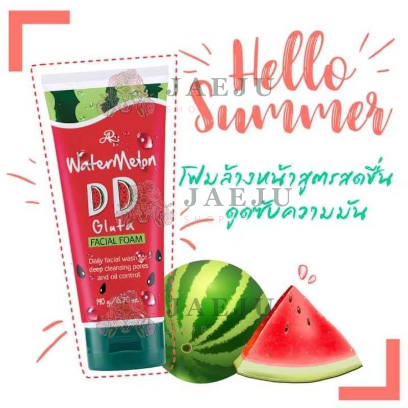 AR watermelon dd gluta facial foam เอ อาร์ วอเตอร์เมล่อน โฟม 190g - Image 4