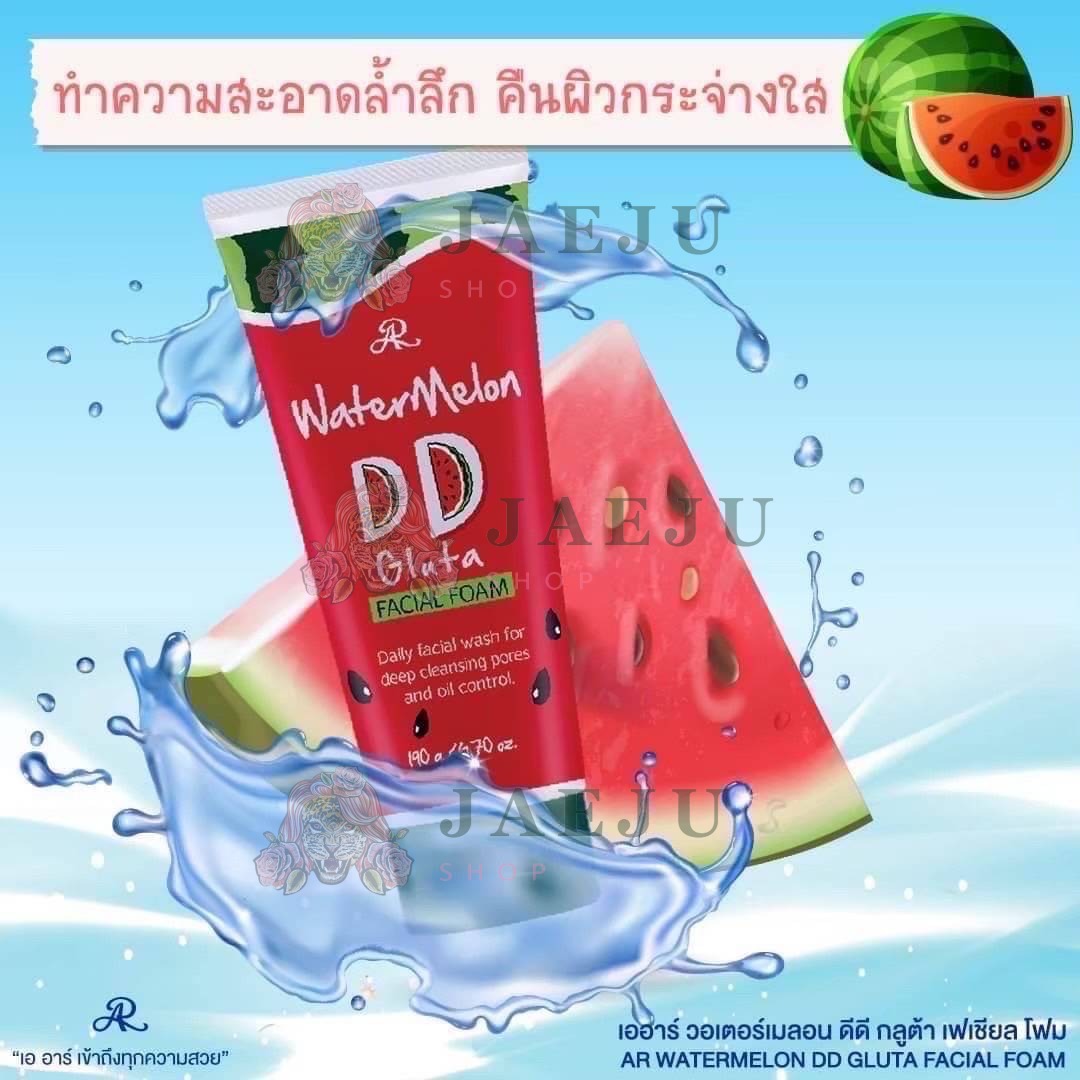 AR watermelon dd gluta facial foam เอ อาร์ วอเตอร์เมล่อน โฟม 190g