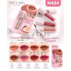 N434 Nee cara cloud mousse liquid lipstick นีคาร่า คลาวด์ มูสลิปสติก 3g