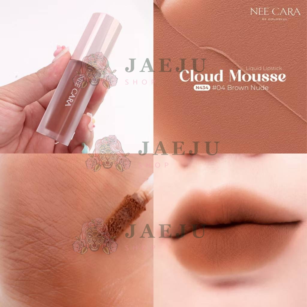 N434 Nee cara cloud mousse liquid lipstick นีคาร่า คลาวด์ มูสลิปสติก 3g - Image 15