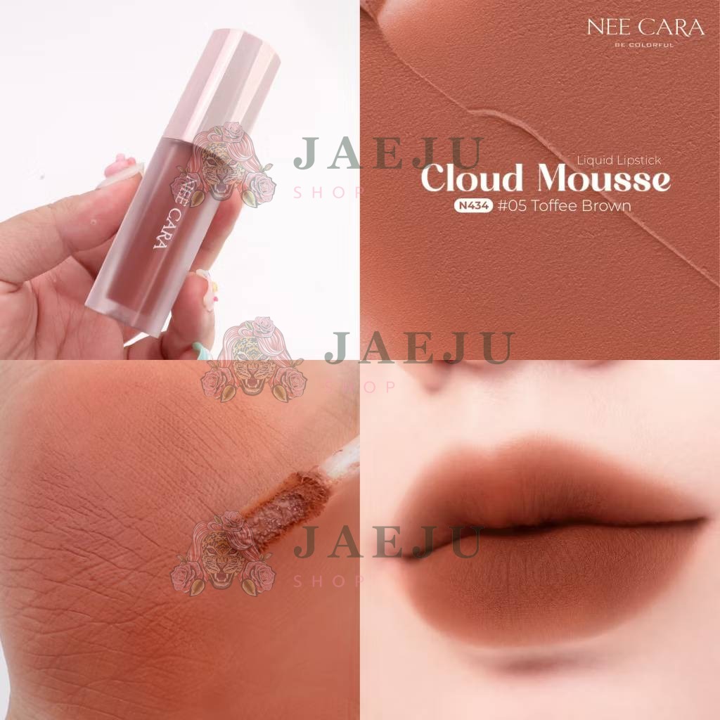 N434 Nee cara cloud mousse liquid lipstick นีคาร่า คลาวด์ มูสลิปสติก 3g - Image 17
