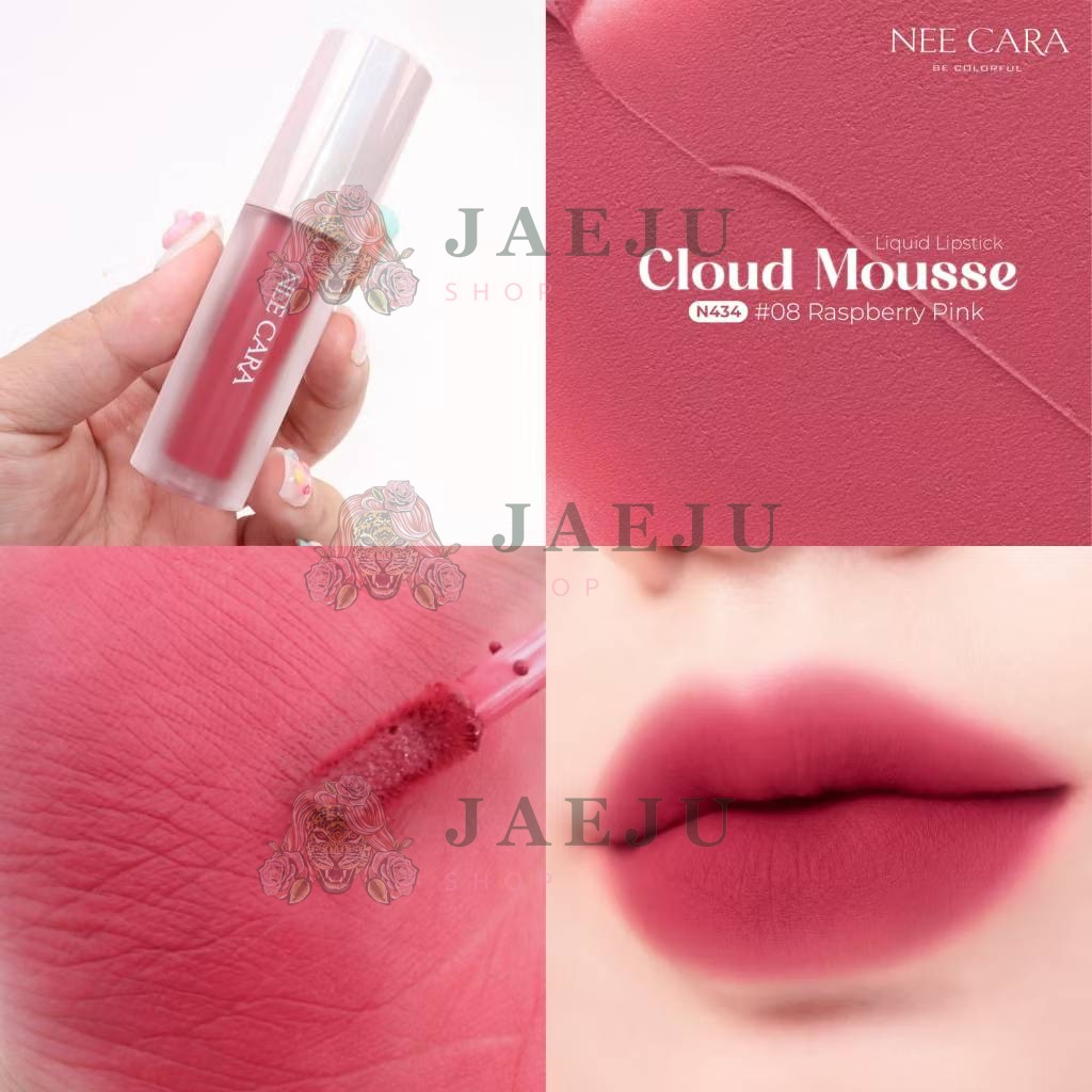 N434 Nee cara cloud mousse liquid lipstick นีคาร่า คลาวด์ มูสลิปสติก 3g - Image 23