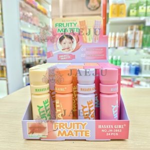 JH-3862 Hasaya girl fruity matte silky lip glaze ฮาซายา เกิร์ล ฟรุตตี้ แมทท์ลิป 4mlx24pcs