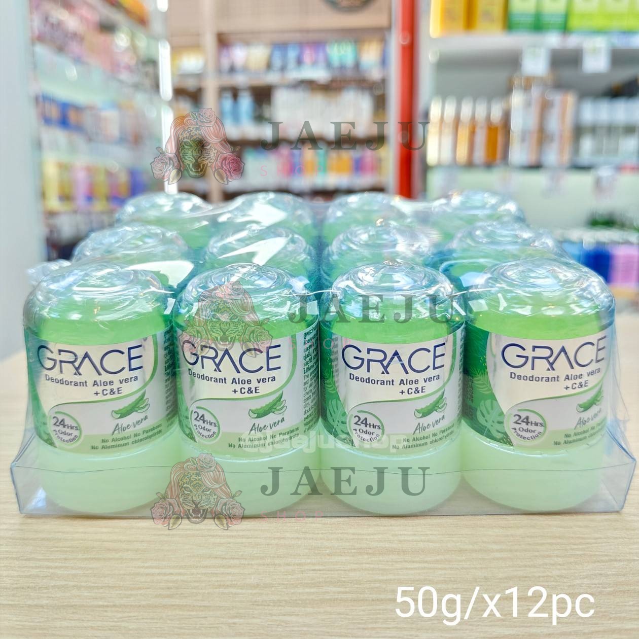 GRACE deodorant +C&E เกรซ ดีโอโตแรนท์ 50gx12pcs - Image 4
