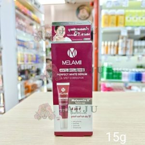 Melamii anti-melasma perfect white serum&spot corrector เมลามิ แอนตี้ เมลาสม่า เพอร์เฟค ฝ้าจางลง 15g