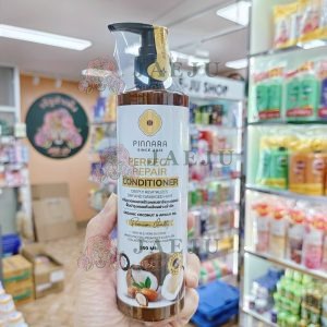 Pinnara since 2012 perfect repair conditioner พิณนารา ครีมนวดผมมะพร้าวผสมอาร์แกนออยล์ 300ml.
