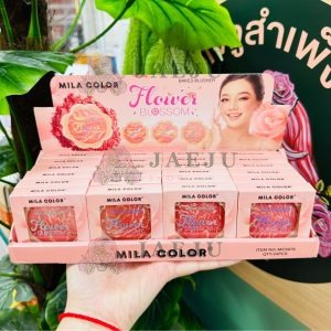 MILA COLOR FLOWER BLOSSOM BAKED BLUSHER x 24 Pcs./Box