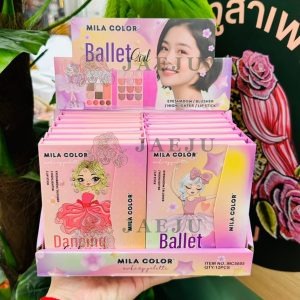 MILA COLOR BALLET GIRL MAKEUP PALETTE x 12 Pcs./Box