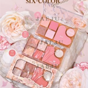 Gina glam flowing star glitter six-color eyeshadow