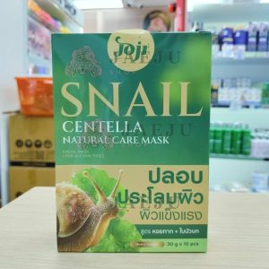 Joji snail centella natural care mask โจจิ สเนล เซ็นเทลล่า มาส์ก 30gx10pcs