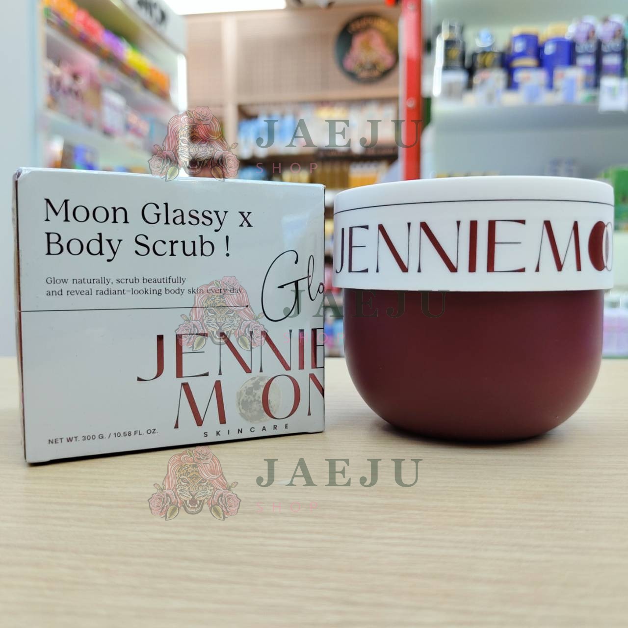Jennie Moon Moon Glassy x Body Scrub เจนนี่ มูน มูน กลาสซี่ เอ็กซ์ บอดี้ สครับ 300g