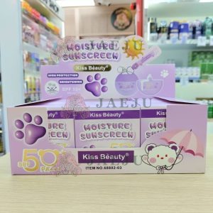 NO.68802-03 Kiss beauty moisture sunscreen คิสบิวตี้ แป้งมอยส์ซันสกรีน 60ml./x12pcs