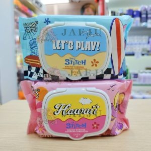 UDS025 USHAS Makeup remover cleansing towelettes Stitch ทิชชู่สติทซ์ รีมูฟเวอร์
