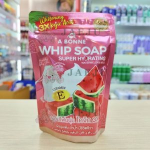 A bonne whip soap watermelon& vit e เอ บอนเน่ วิปโซป สบู่วิปโฟมนุ่ม 100ml
