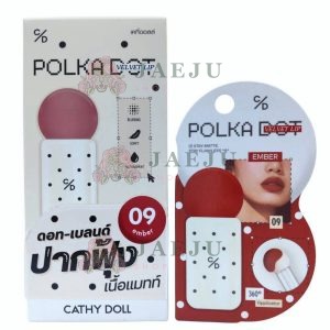 Cathy doll polka dot velvet lip เคที่ดอลล์ โพลก้าดอทเวลเวทลิป 3g