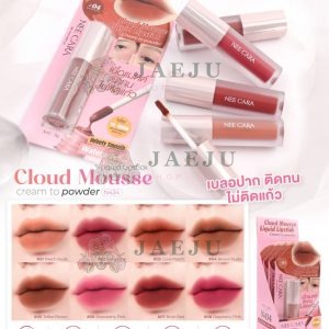 N434 Nee cara cloud mousse liquid lipstick นีคาร่า คลาวด์ มูสลิปสติก 3g