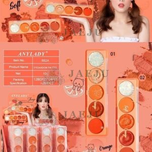 ANYLADY SOFT ORANGE 5 COLORS SOFT EYESHADOW