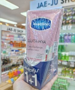 Vaseline healthy bright gluta-hya serum burst lotion dewy radiance repair วาสลีน เฮลธี้ ไบร์ท กลูต้า-ไฮยา เซรั่ม เบิสท์ โลชั่น ดิวอี้ เรเดียนซ์ หลอดสีชมพู