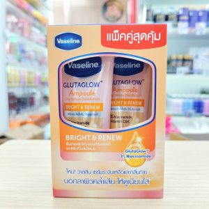 Vaseline glutaglow ampoule dry serum deodorant bright&renew วาสลีน กลูต้าโกลว์ แอมพลู ดราย เซรั่ม ดีโอโดแรนท์ ไบร์ทแอนด์รีนิว