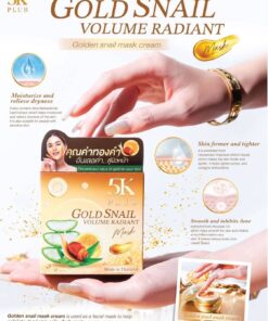 5K Plus gold snail volume radiant mask 5เค พลัส มาส์กหน้าหอยทาก