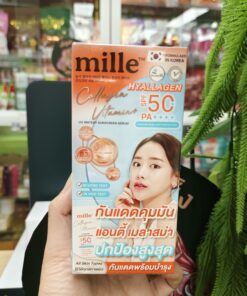 Mille collagen vitamin plus uv watery sunscreen serum spf50 pa+++ มิลเล่ คอลลเจน วิตามิน พลัส ยูวี 6g*6pcs