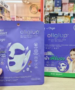 Baby bright oligiup 3d lifting full face net gel mask เบบี้ไบร์ท โอลิจิอัพ เจลมาส์กหน้า 39gx6pcs
