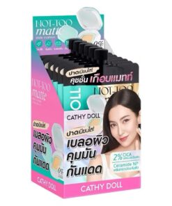 Cathy doll not-too matte slide cushion#02 light beige spf50+pa++++ เคที่ดอลล์ นอตทูแมทท์สไลท์คุชชั่น 6gx6pcs