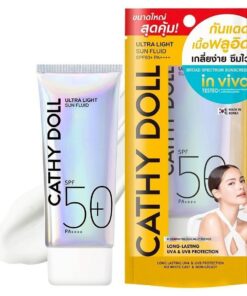 Cathy doll ultra light sun fluid spf50+pa++++ เคที่ดอลล์ อัลตร้าไลท์ซันฟลูอิด เอสพีเอฟ50+พีเอ++++ 70ml.