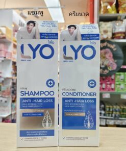 LYO shampoo + conditioner anti-hair loss and strengthen ไลโอ แชมพู + ครีมนวดผมลดการหลุดร่วง 200ml.