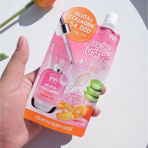 inn gluta-collagen plus c serum gel อินน์ บิวตี้ กลูต้า-คอลลาเจน พลัส ซี 50gx6pcs