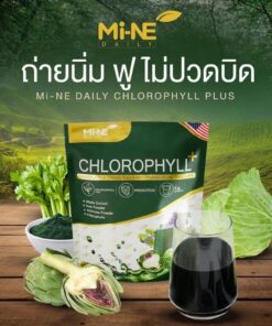 Mi-NE chlorophyll คลอโรฟิลล์ พลัส ไมเน่ เดลี่ ผลิตภัณฑ์เสริมอาหาร 100gx20pcs