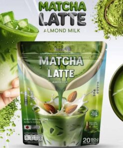 Jamsai matcha latte almond milk 200gx20pcs