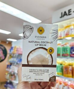 Pinnara since natural coconut lip balm พิณนารา เนเชอรัล โคโค่นัท ลิป บาล์ม 10gx6pcs