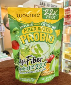 Woonae 22x fiber&dtx probio โปรไบโอ ไฟเบอร์ แอนด์ ดีทีเอ็กซ์  20gx10pcs
